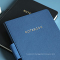 A5 Notebook Travel Leather Custom Printing With Pen Holder